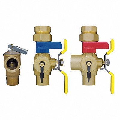 Tankless Water Heater Valve 3/4 In Brass MPN:54443WPR