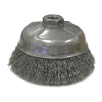 Crimped Wire Cup Brush 5 in.Dia Steel MPN:14206