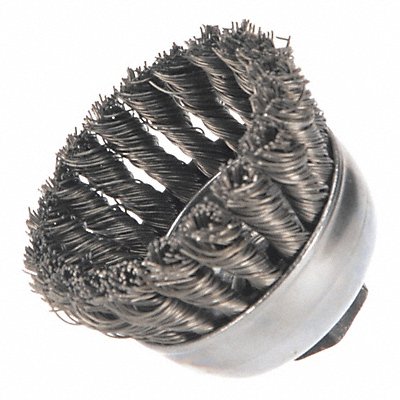 Knot Wire Cup Brush Threaded Arbor MPN:94081