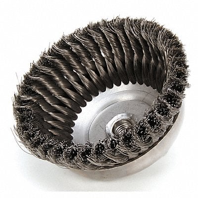 Knot Wire Cup Brush Threaded Arbor 6 In. MPN:96090