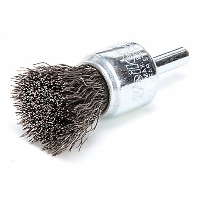 Crimped Wire End Brush Steel 3/4 In. MPN:90187