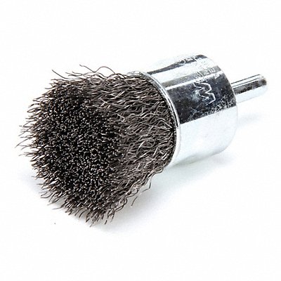 Crimped Wire End Brush Steel 1 In. MPN:90188