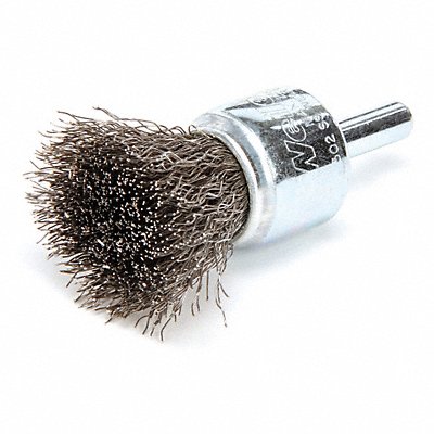 Crimped Wire End Brush Stainless Steel MPN:90189