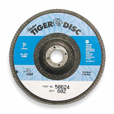 H7355 Fiber Disc 4 in Dia 5/8in Arbor 36 Grit MPN:96165