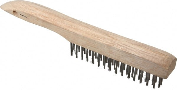 Scratch Brush, 4 Rows, 16 Columns, Stainless Steel MPN:98461