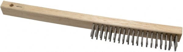 Scratch Brush, 3 Rows, 19 Columns, Stainless Steel MPN:98463