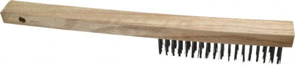 Scratch Brush, 4 Rows, 18 Columns, Steel MPN:98464