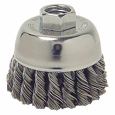 .014 Wire Size Carbon Steel Cup Brush MPN:13020