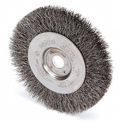 Wire Wheel Brush Crimped Wire 4 in Dia MPN:93111