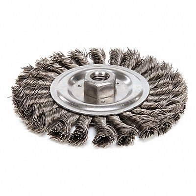 Twist Wire Wheel Brush Threaded Arbor MPN:94010