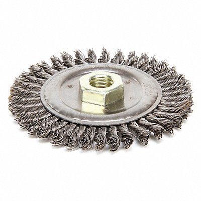 Wire Wheel Brush 4-1/2 in 3/16 in W MPN:94043