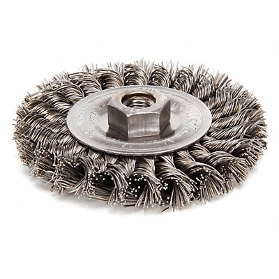 Twist Wire Wheel Brush Threaded Arbor MPN:94250