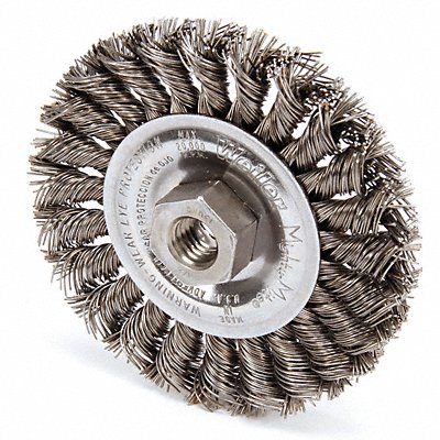 Twist Wire Wheel Brush Threaded Arbor MPN:94252