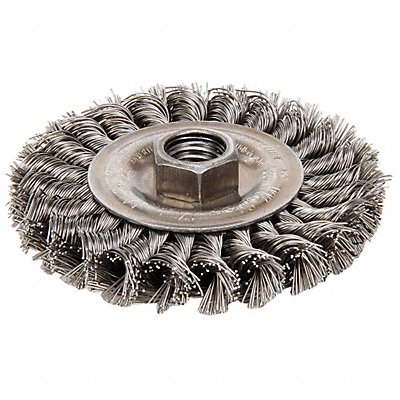 Twist Wire Wheel Brush Threaded Arbor MPN:94253