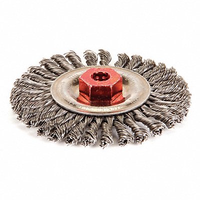 Twist Wire Wheel Brush Threaded Arbor MPN:94261