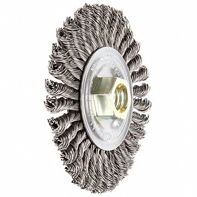 Twist Wire Wheel Brush Threaded Arbor MPN:94263