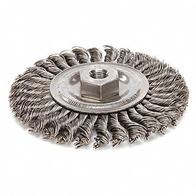 Twist Wire Wheel Brush Threaded Arbor MPN:96275