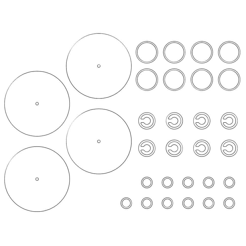 Air Compressor & Vacuum Pump Accessories, For Use With: 1201E/901Z/601T/301V , Type: Diaprhm Pump Service Kit  MPN:402028-US