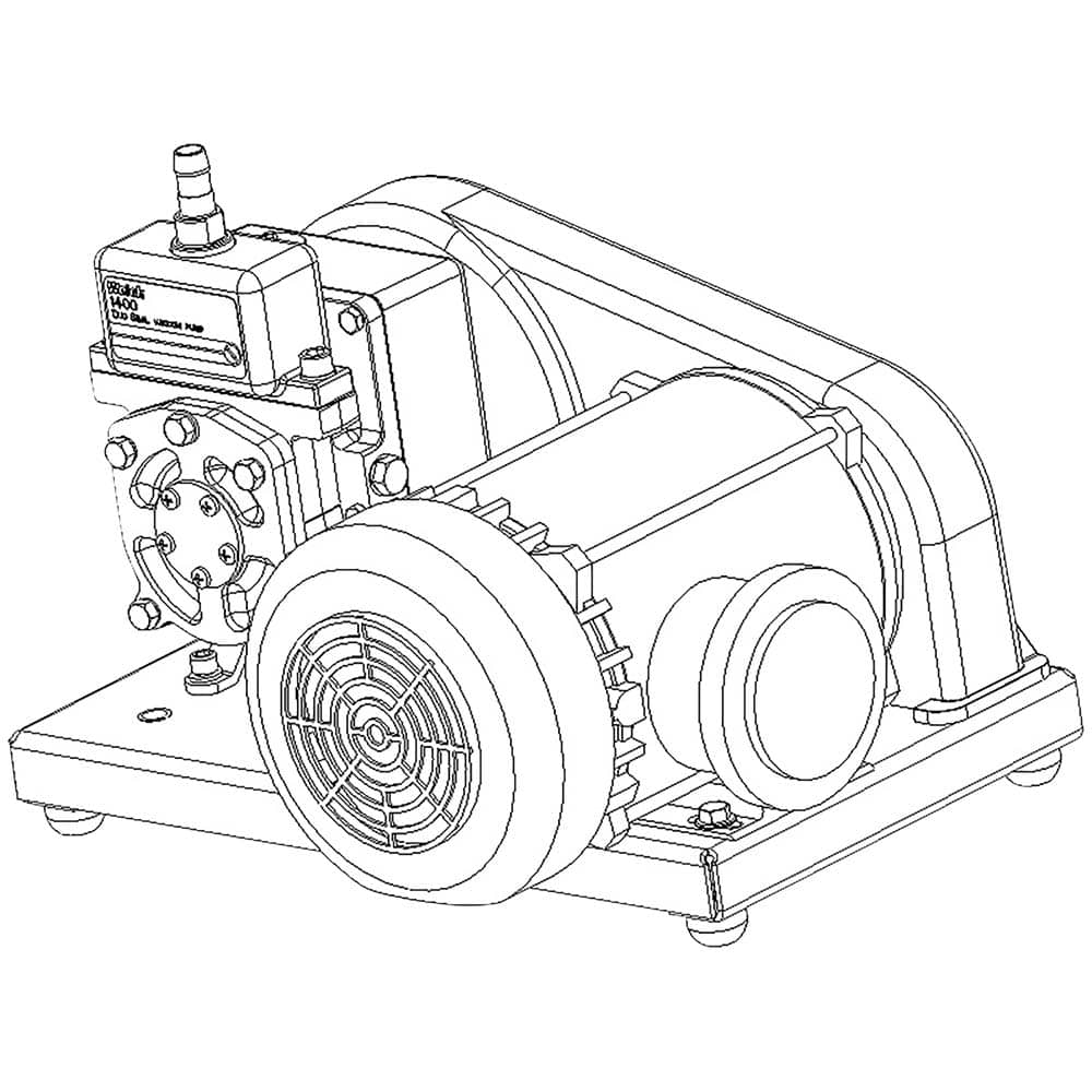 Rotary Vane-Type Vacuum Pumps MPN:1400W-01