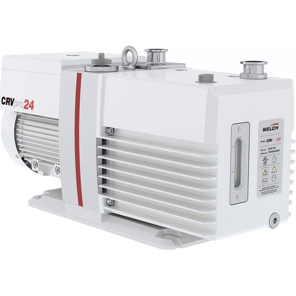 Rotary Vane Vacuum Pump: 1.1 hp, Single Phase MPN:3241-01