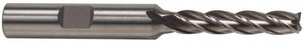 Square End Mill: 1/2'' Dia, 2'' LOC, 1/2'' Shank Dia, 4'' OAL, 4 Flutes, Cobalt MPN:44240-00-W