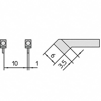 WELLER 1mmW Chisel Desolder Tweezers Set MPN:T0054465999N