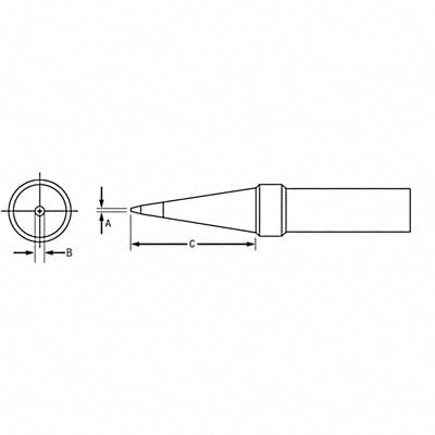 WELLER ET Conical Soldering Tip MPN:ETT