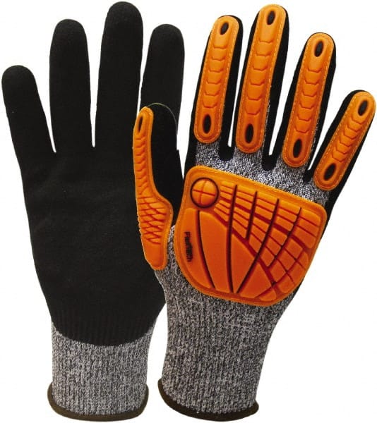 Cut & Abrasion-Resistant Gloves: Size L, ANSI Cut A7, Nitrile, Dyneema MPN:I2459L