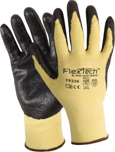 Cut-Resistant Gloves: Size XS, ANSI Cut A2, Foam Nitrile, Kevlar MPN:Y9256XS