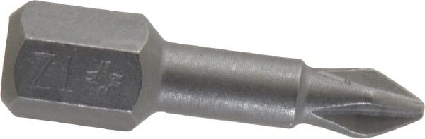 Phillips Screwdriver Insert Bit: #1 Point, 1/4