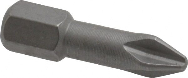 Phillips Screwdriver Insert Bit: #2 Point, 1/4