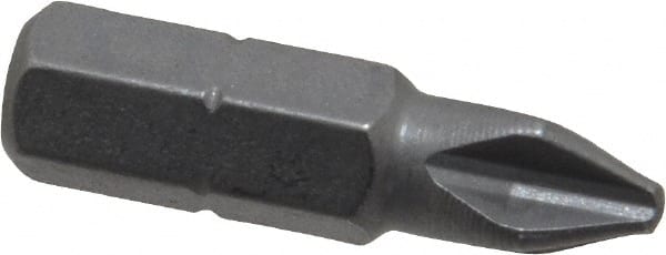 Phillips Screwdriver Insert Bit: #2 Point, 1/4