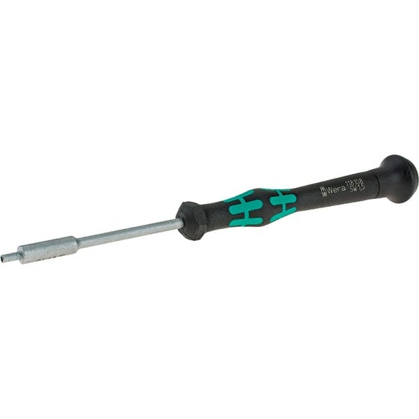 Precision Nut Driver: Solid Shaft, Cushion Grip Handle, 6-1/4