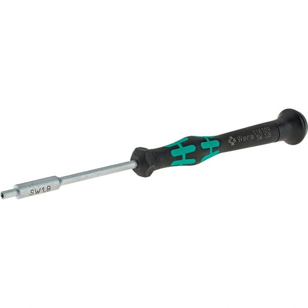 Precision Nut Driver: Solid Shaft, Cushion Grip Handle, 6-1/4