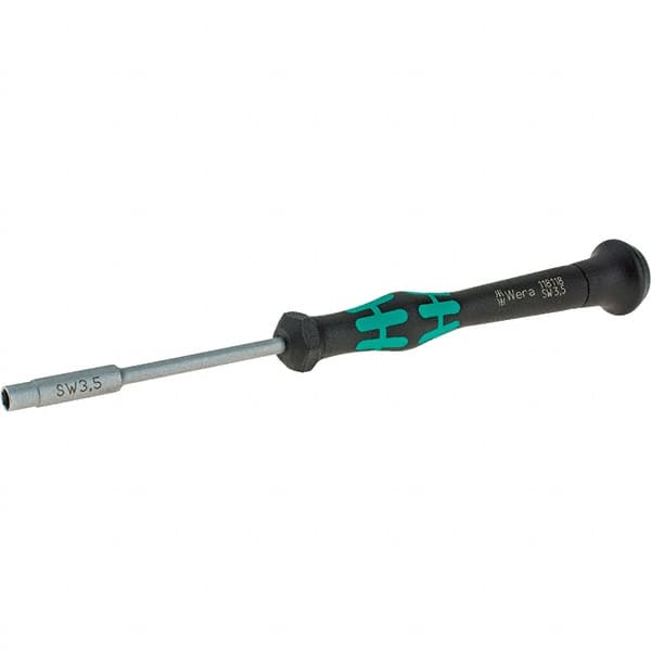 Precision Nut Driver: Solid Shaft, Cushion Grip Handle, 6-1/4