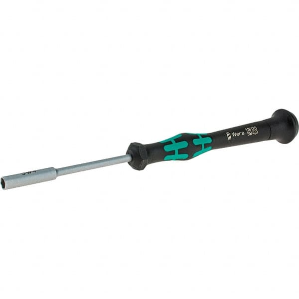 Precision Nut Driver: Solid Shaft, Cushion Grip Handle, 6-1/4