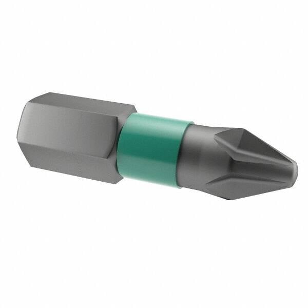 Power Screwdriver Bit: #2 Phillips, PH2 Speciality Point Size, 1/4