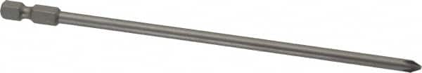 Power Screwdriver Bit: #1 Phillips, PH1 Speciality Point Size, 1/4