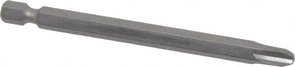 Power Screwdriver Bit: #3 Phillips, PH3 Speciality Point Size, 1/4