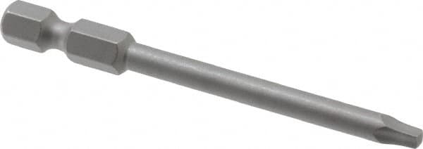 Power Screwdriver Bit: #1 Speciality Point Size, 1/4