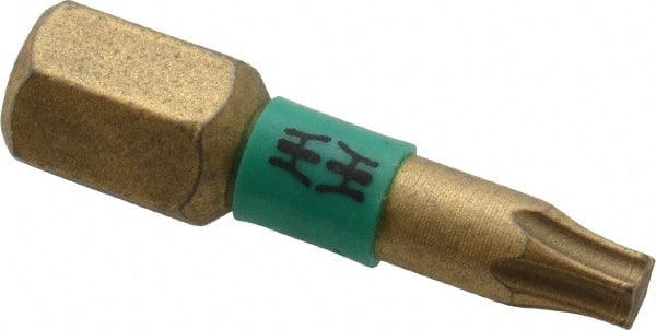 Power Screwdriver Bit: T15 Torx, TX15 Speciality Point Size, 1/4