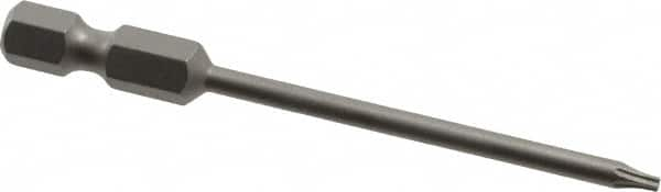 Power Screwdriver Bit: T6 Torx, TX6 Speciality Point Size, 1/4