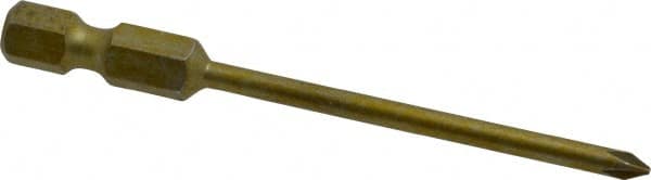 Power Screwdriver Bit: #0 Phillips, PH0 Speciality Point Size, 1/4