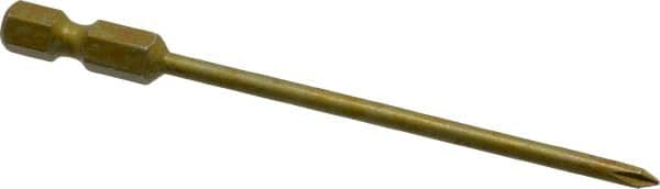 Power Screwdriver Bit: #0 Phillips, PH0 Speciality Point Size, 1/4