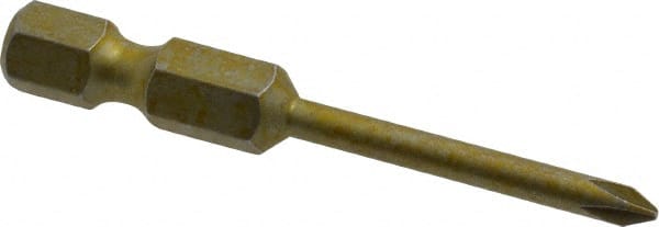 Power Screwdriver Bit: #0 Phillips, PH0 Speciality Point Size, 1/4