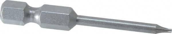 Power Screwdriver Bit: T4 Torx, TX4 Speciality Point Size, 1/4