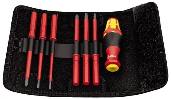 Screwdriver Set: 7 Pc, Phillips, Slotted & Square MPN:05003473001