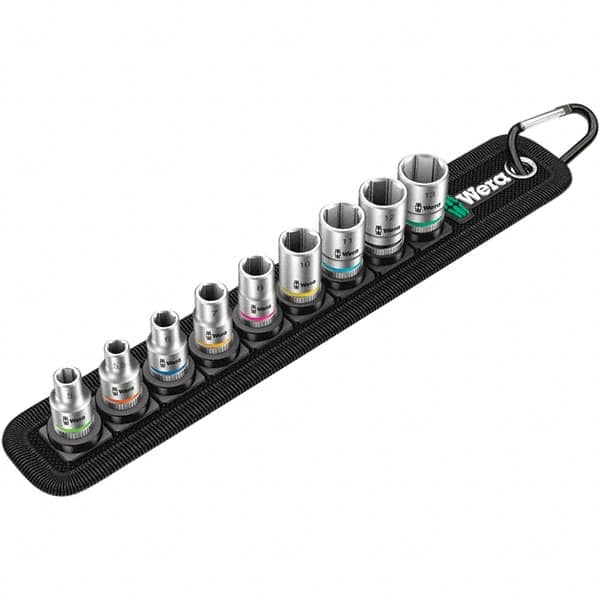 Deep Impact Insulated Pass Through Standard Thin Wall Universal Socket Set: 9 Pc, 1/4