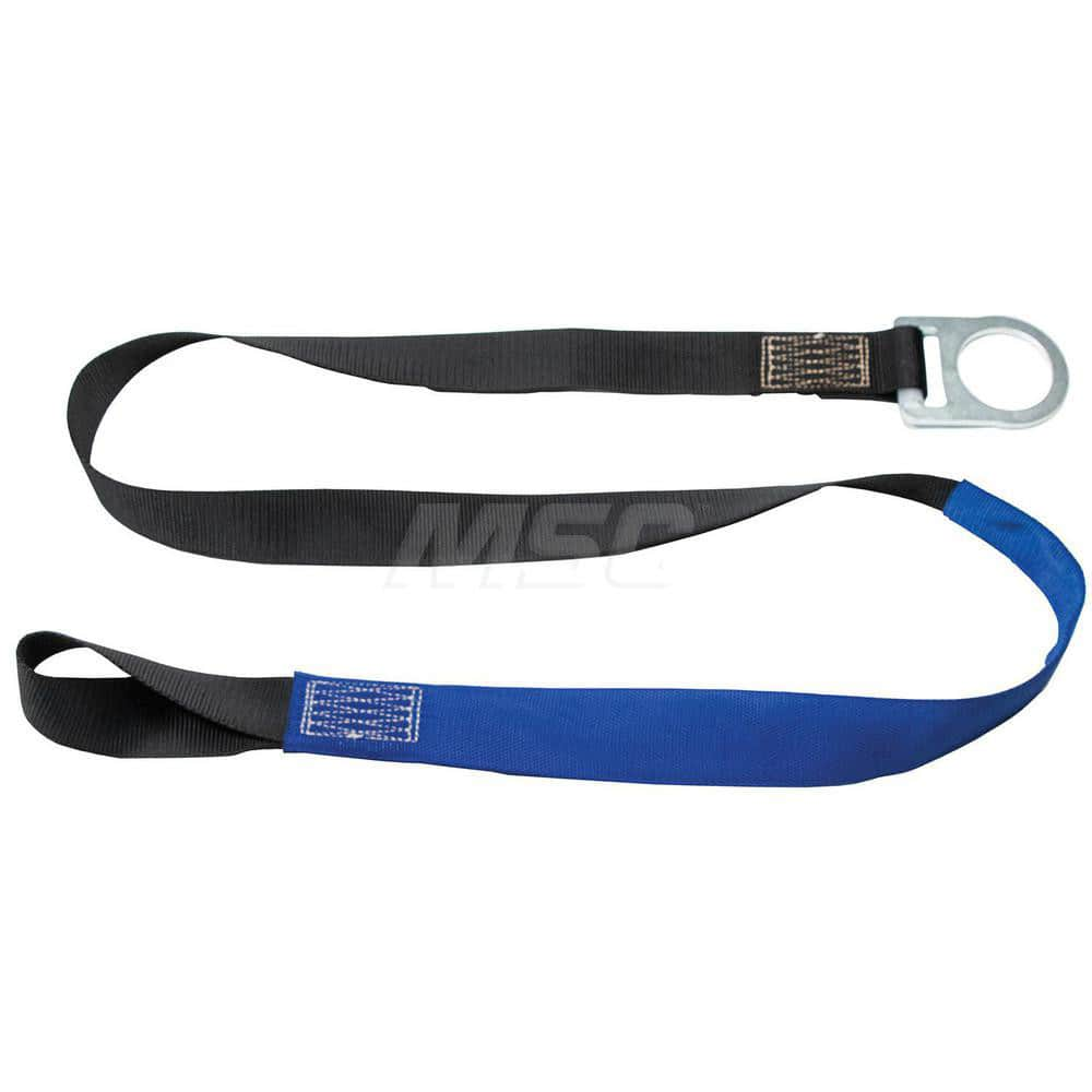 Anchors, Grips & Straps, Product Type: Strap Anchor , Material: Polyester Webbing , Color: Blue, Black , Connection Type: D-Ring , Standards: ANSI, OSHA  MPN:A211003