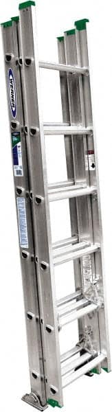 16' High, Type II Rating, Aluminum Extension Ladder MPN:D1216-3